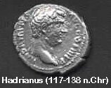 Mnze mit Kaiser Hadrian