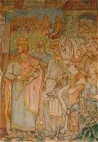 Wandmalereien im Nibelungensaal des alten Rathauses