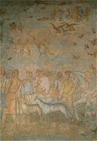 Wandmalereien im Nibelungensaal des alten Rathauses