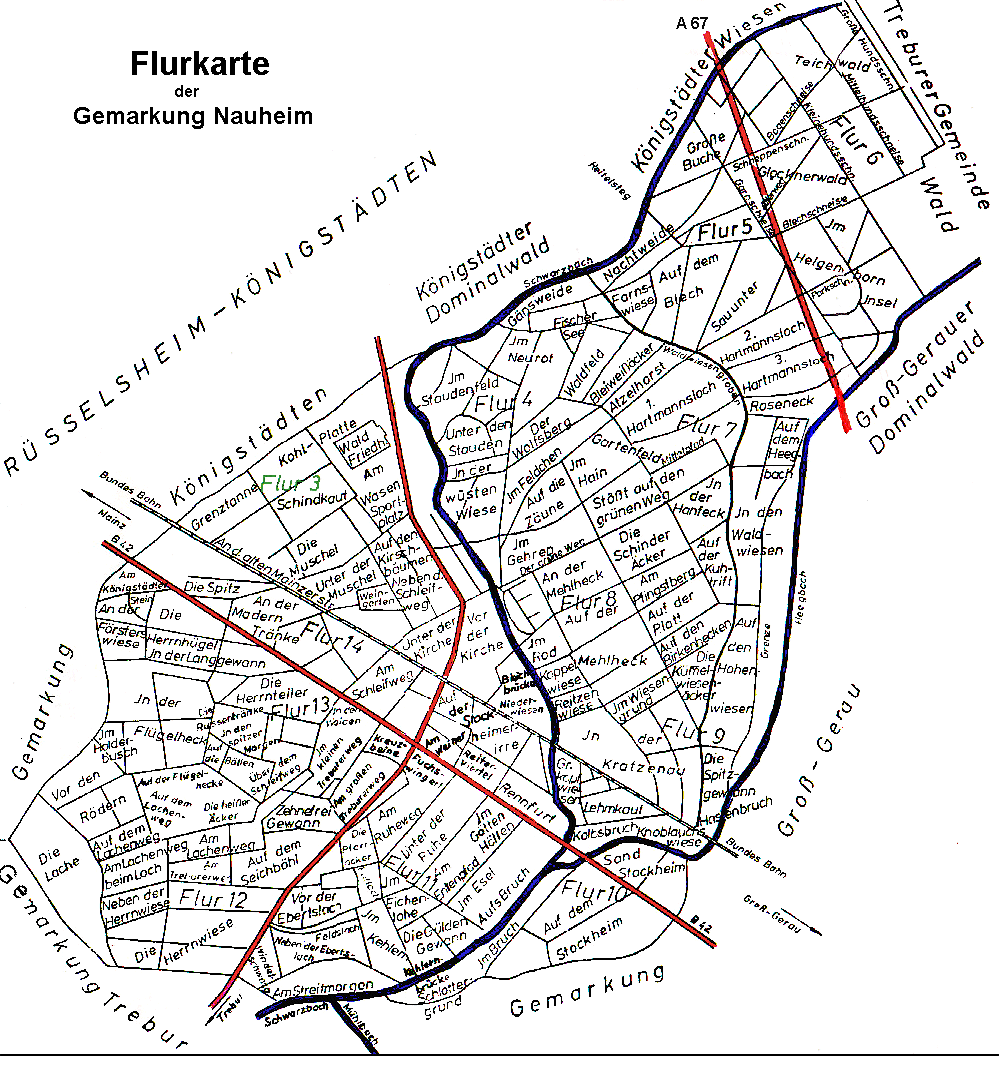 Nauheimer Flurkarte