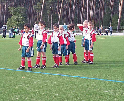 Jugend F1 aus Worfelden beim Aufwrmen